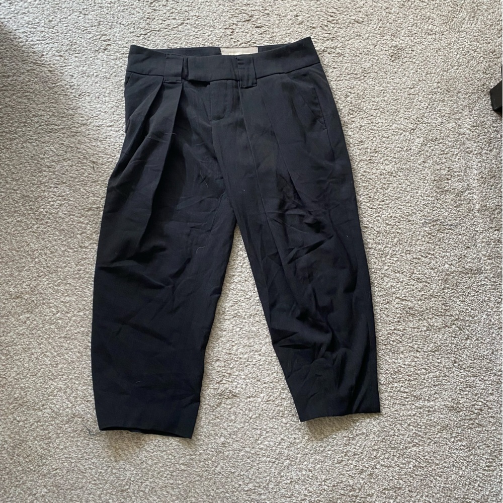 Anthropologie Black Cropped Pants